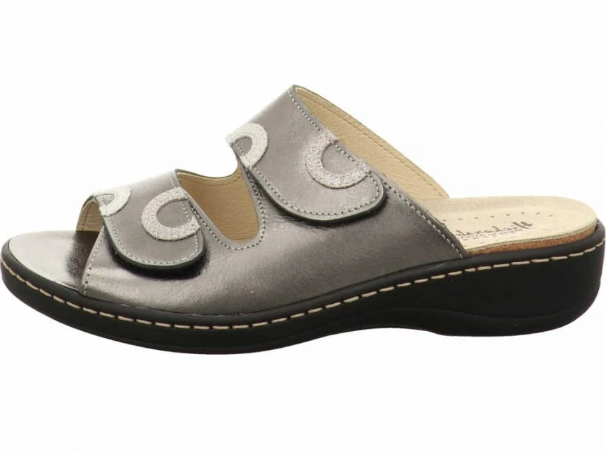 Hickersberger 5119 Pantolette Platin Metal 1 Hickersberger 5119 Pantolette Platin Metal