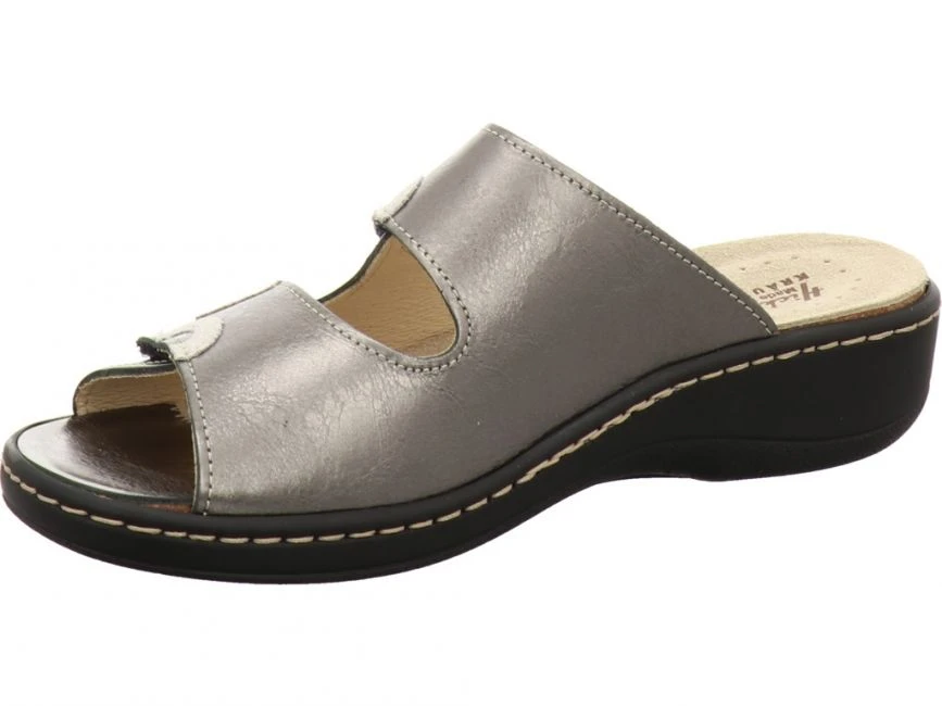 Hickersberger 5119 Pantolette Platin Metal 2 Hickersberger 5119 Pantolette Platin Metal – Bild 2