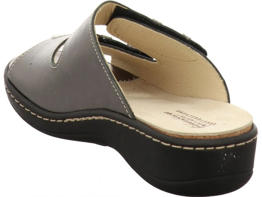 Hickersberger 5119 Pantolette Platin Metal 4 Hickersberger 5119 Pantolette Platin Metal – Bild 4