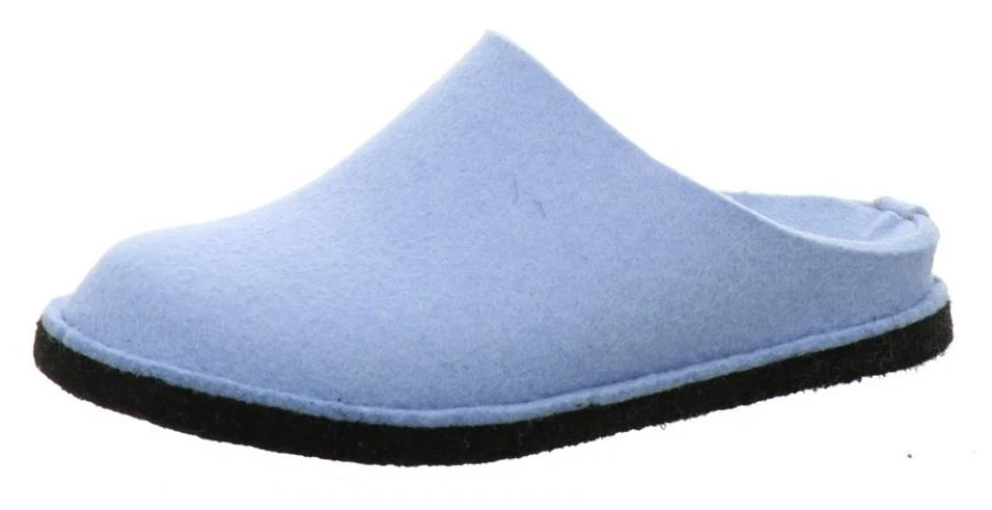 Haflinger Filzpantoffel Flair Soft Blau 1 Haflinger Filzpantoffel Flair Soft Blau