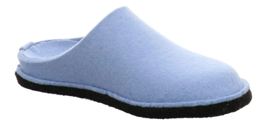 Haflinger Filzpantoffel Flair Soft Blau 2 Haflinger Filzpantoffel Flair Soft Blau – Bild 2