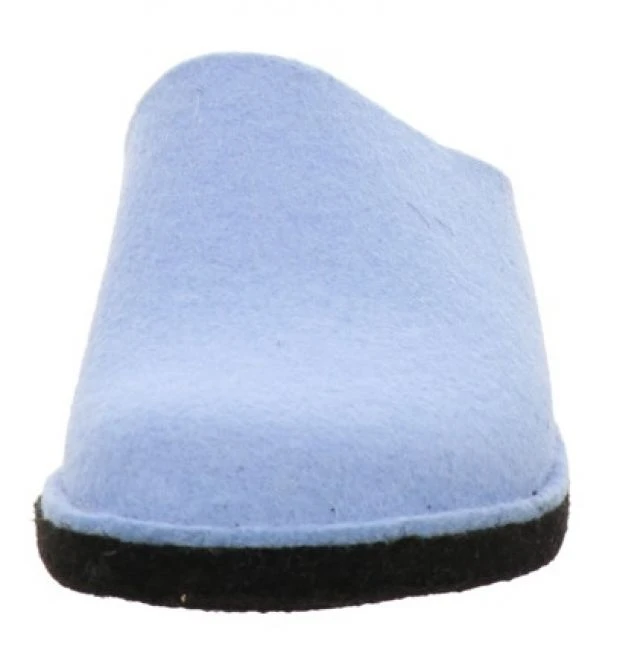 Haflinger Filzpantoffel Flair Soft Blau 3 Haflinger Filzpantoffel Flair Soft Blau – Bild 3