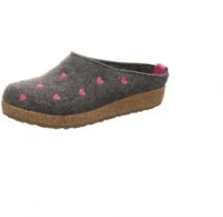 Haflinger Filzpantoffel Grizzly Cuori