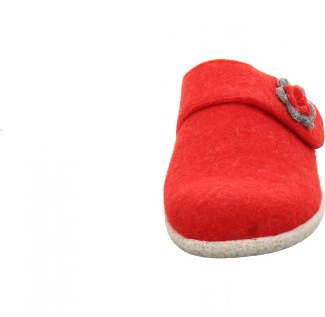 Hickersberger 3811 Filz Pantolette Rot 3 Hickersberger 3811 Filz Pantolette Rot – Bild 3
