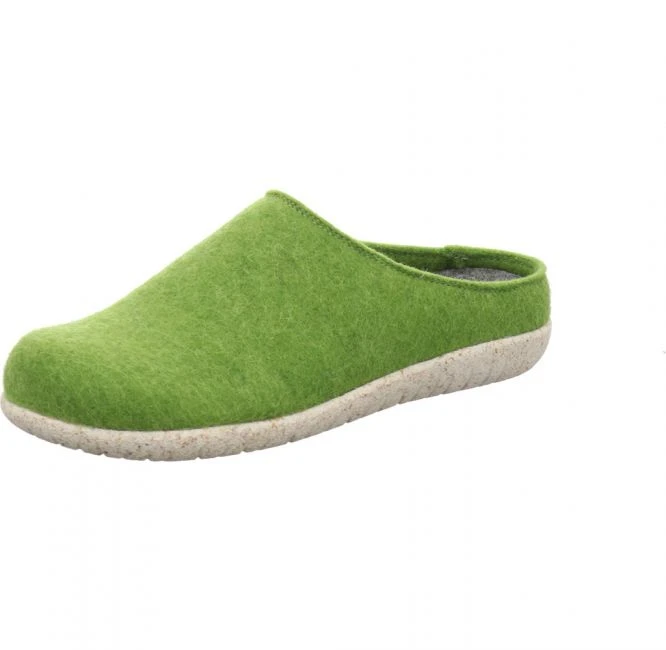 Hickersberger 3810 Filz Pantolette Grün 1 Hickersberger 3810 Filz Pantolette Grün