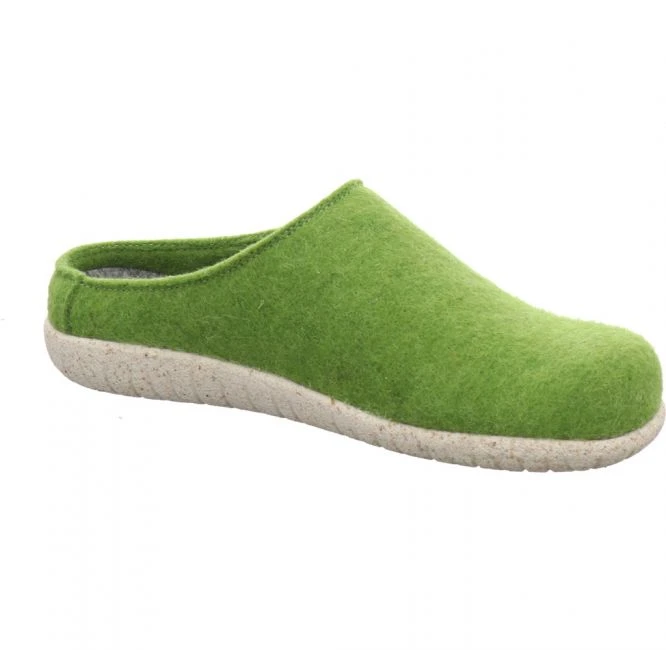 Hickersberger 3810 Filz Pantolette Grün 2 Hickersberger 3810 Filz Pantolette Grün – Bild 2