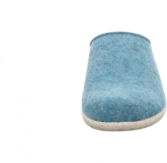 Hickersberger 3810 Filz Pantolette Türkis 3 Hickersberger 3810 Filz Pantolette Türkis – Bild 3